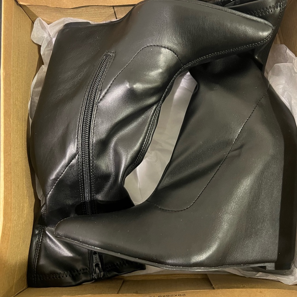 Asos Black Wedge Ankle Boot